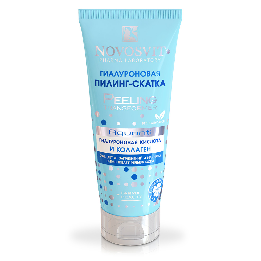 Novosvit гиалуроновая пилинг-скатка aquanti гиалуроновая кислота и коллаген 100 мл