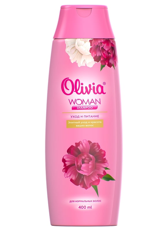 Шампунь для Волос "Olivia Woman" Уход и питание, 400 мл.