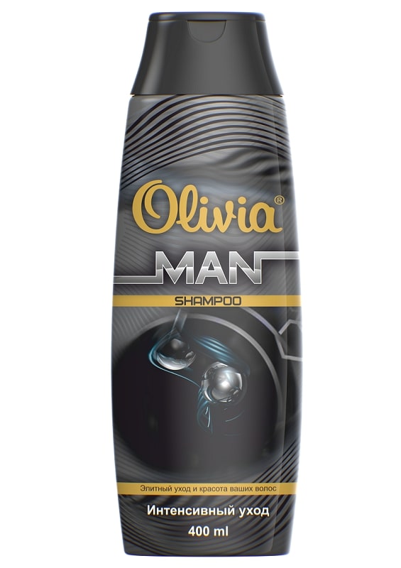 Шампунь для Волос "Olivia Man" Интенсивный уход, 400 мл. мужской