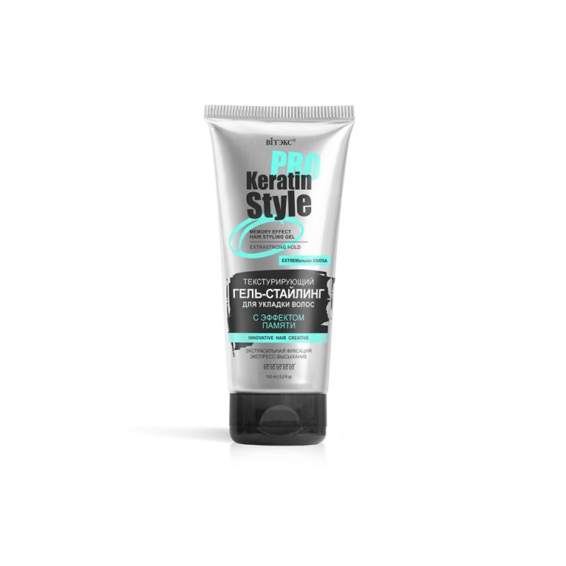 Витэкс KERATIN PRO Style Гель-стайлинг для укладки волос с эффектом памяти ЭСФ, 150мл