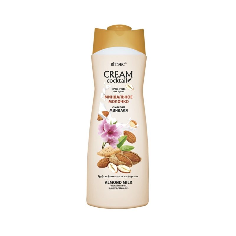 Витэкс Cocktail CREAM Крем-гель для душа миндальное молочко, 515 мл