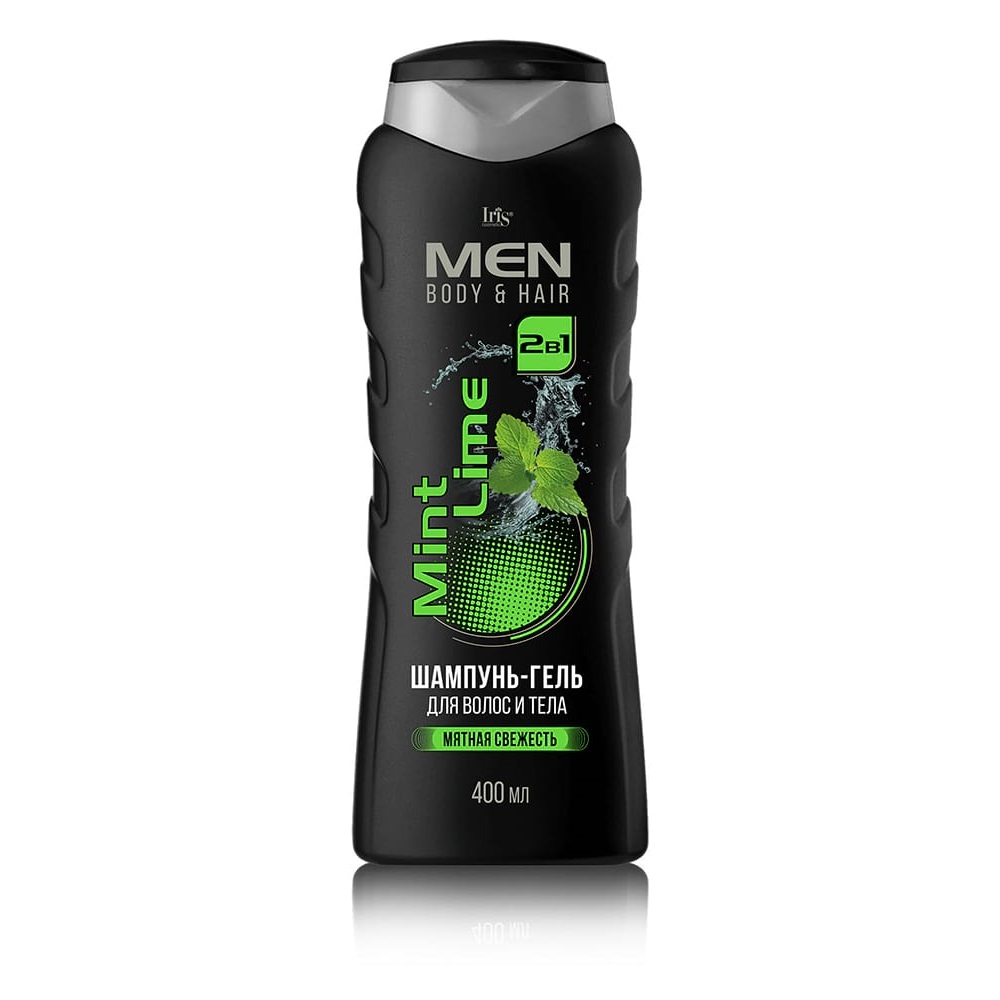 Iris MEN Шампунь-гель для волос и тела "Mint Lime", 400мл