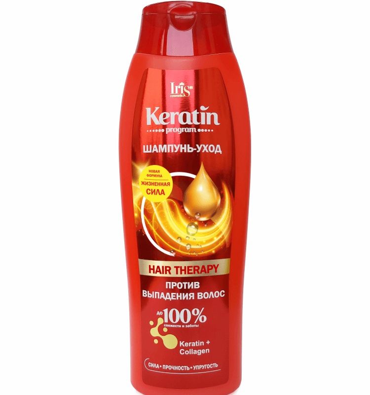 Iris "Keratin program" Шампунь-уход HAIR THERAPY, 400мл