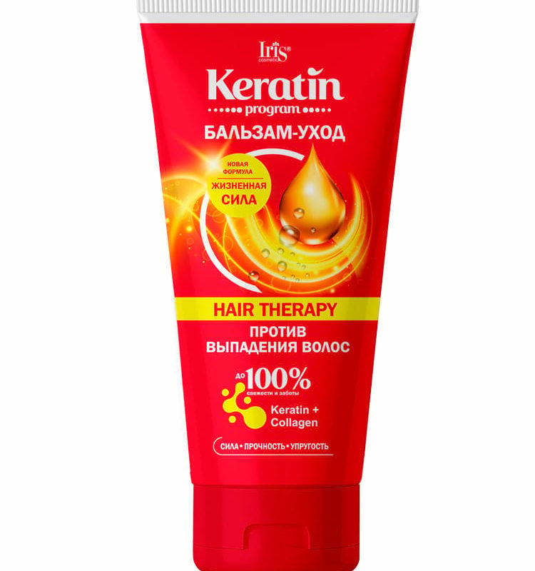Iris "Keratin program" Бальзам-уход HAIR THERAPY, 180мл