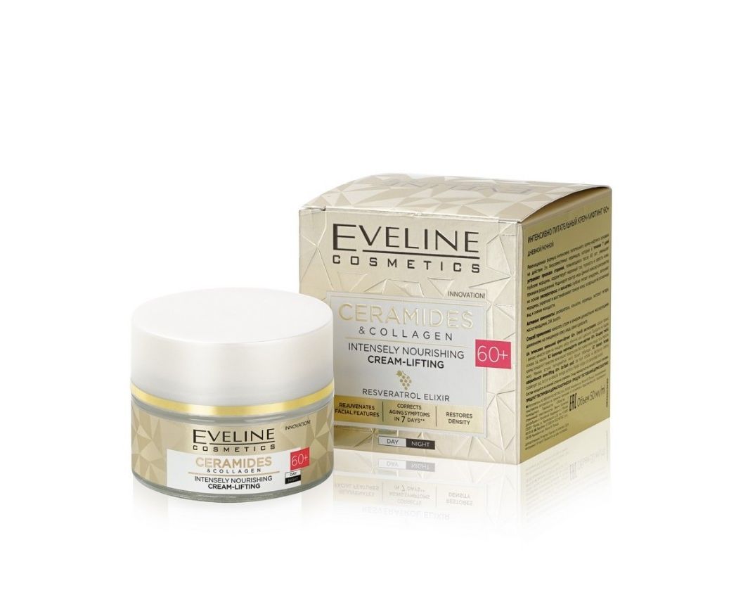 Eveline Ceramides&Collagen 60+ интенсивно питательный крем-лифтинг 50мл.