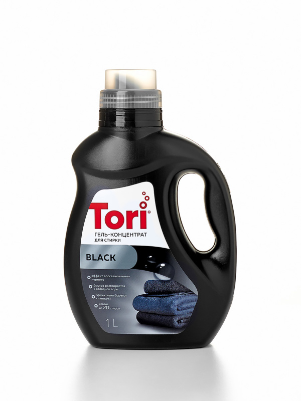 TORI Гель Black для стирки черного белья 1 литр