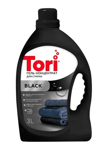 TORI Гель Black для стирки черного белья 3л.