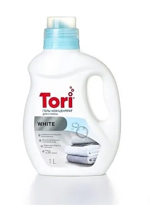 TORI Гель White для стирки белого белья 1 литр