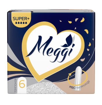 Meggi гигиенические тампоны Super+ ( 6шт) (5кап)