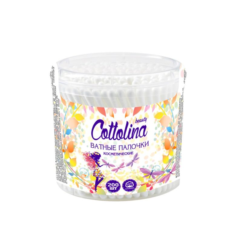 Cottolina Ватные палочки банка 100шт