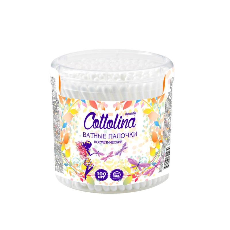 Cottolina Ватные палочки банка 200шт