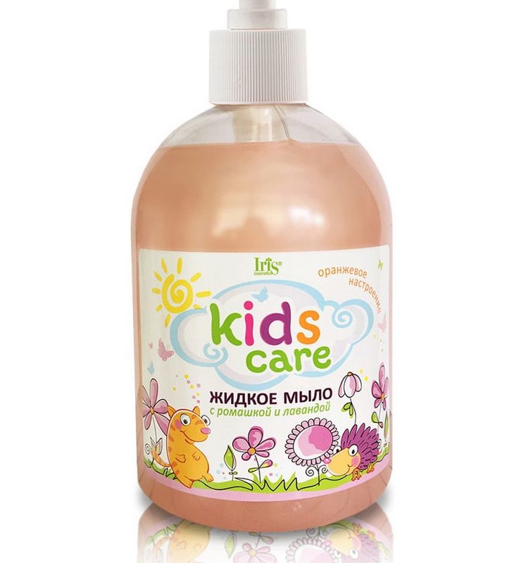 Iris Для детей Kids Care Жидкое мыло с ромашкой и лавандой, 500мл.