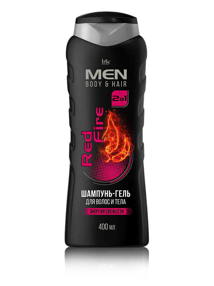 Iris MEN Шампунь-гель для волос и тела "Red Fire", 400мл