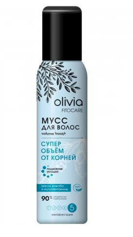 OLIVIA Fitocare Мусс для волос «Супер объем от корней» мегафиксация 5, 150 мл