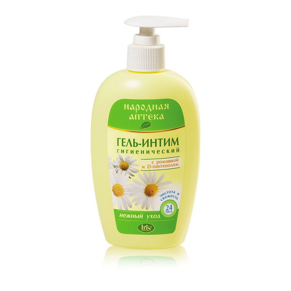 Iris Гель для интимной гигиены с ромашкой и D-пантенолом, 250мл с дозатором