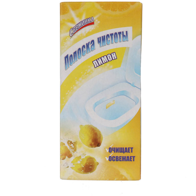 Свежинка Полоска чистоты для унитаза Лимон, (3х10г)