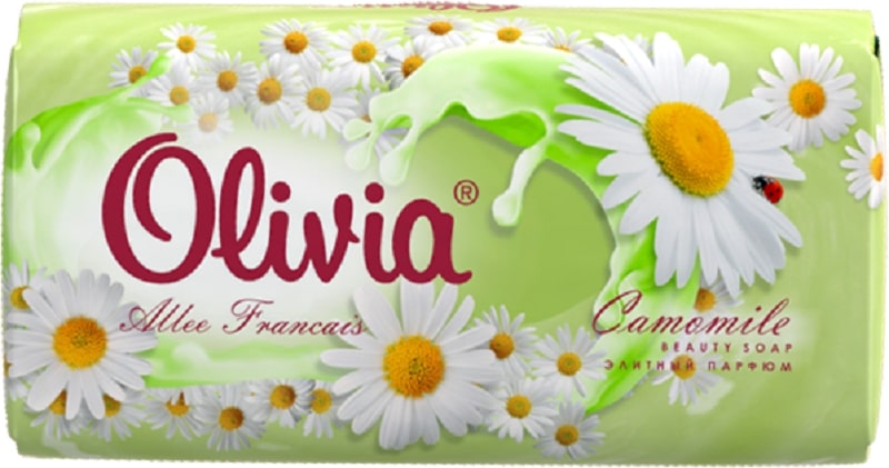 Мыло туалетное твердое OLIVIA Allee Francais Ромашка, 90гр.
