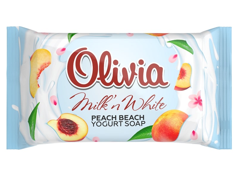Мыло туалетное твердое OLIVIA "Milk'n White" Peach Beach