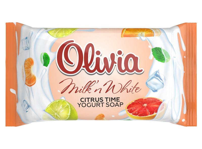 Мыло туалетное твердое OLIVIA "Milk'n White" Citrus Time