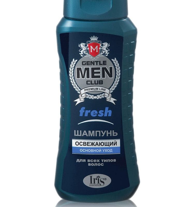 Iris MEN Gentlemen Club Шампунь "Fresh освежающий" для всех типов волос, 400мл
