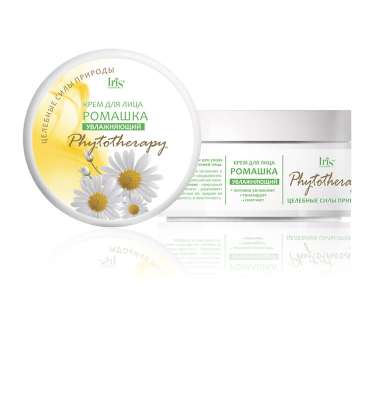 Iris Phytotherapy Крем для лица "Ромашка" увлажняющий, 180мл
