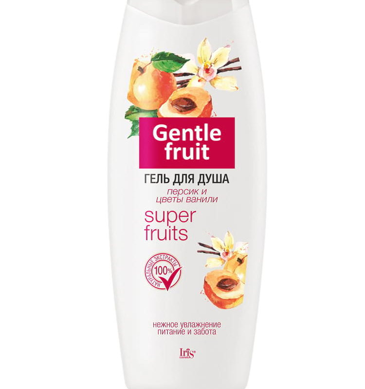 Iris Gentle Fruit Гель для душа "Персик и цветы ванили", 400мл