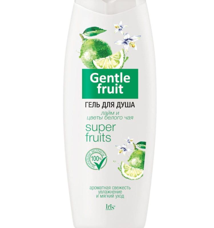 Iris Gentle Fruit Гель для душа "Лайм и цветы белого чая", 400мл