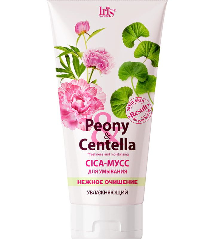 Iris Peony & Centella CICA-мусс для умывания нежное очищение, 170 г