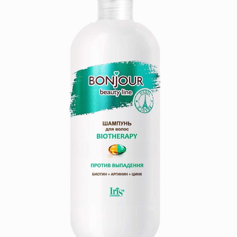 Iris "BONJOUR beauty line" Шампунь для волос BIOTHERAPY против выпадения, 500мл