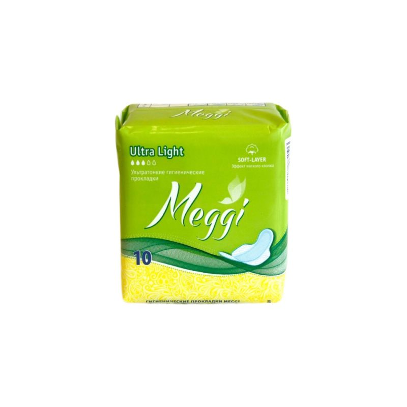 Meggi прокладки Ultra Light софт (10шт) (3кап)