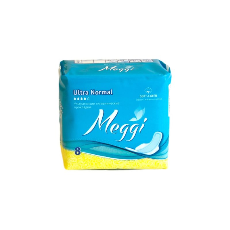 Meggi прокладки Ultra Normal софт (8шт) (4кап)