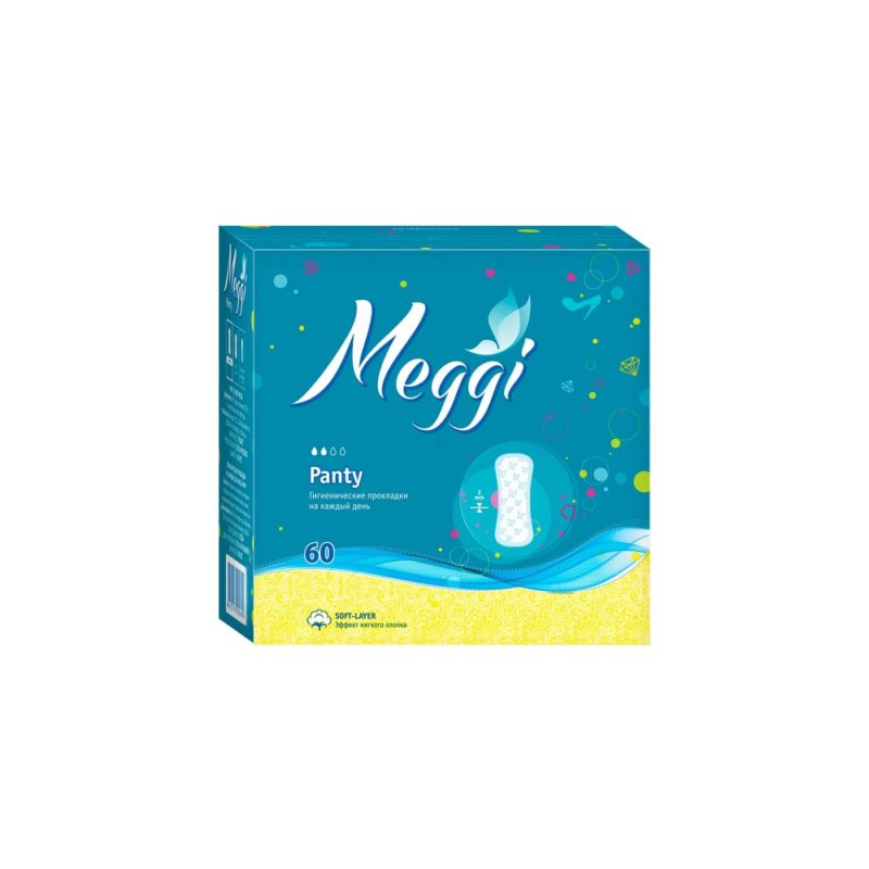 Meggi Ежедневные прокладки Panty Active (60шт)