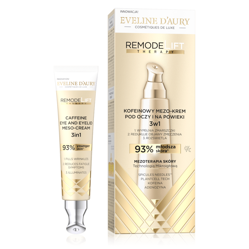 Eveline RemodeLIFT THERAPY Мезо-крем кофеиновый для глаз и век 3в1, 15мл