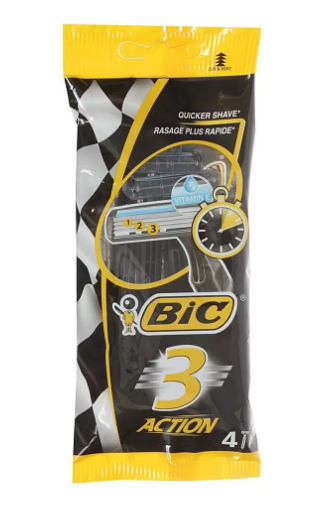 Bic III Action 3лезвия (пакет 4шт)