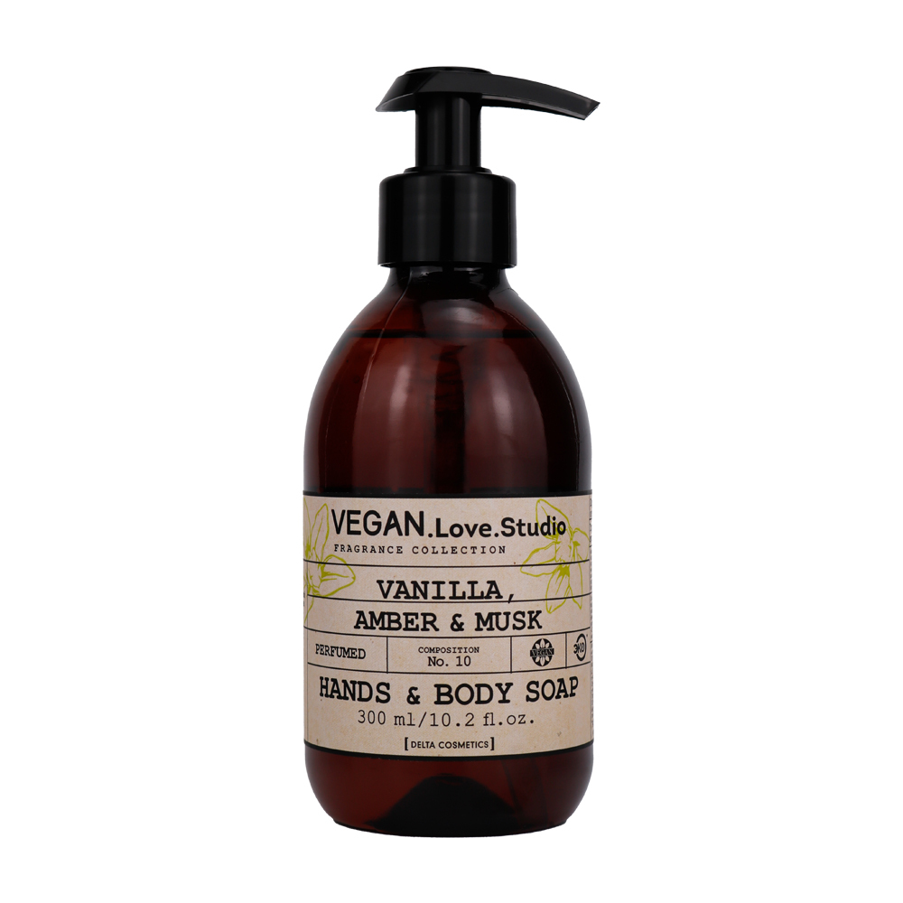 VEGAN Love Studio Парфюмированное мыло жидкое Vanilla, Amber, Musk 300мл