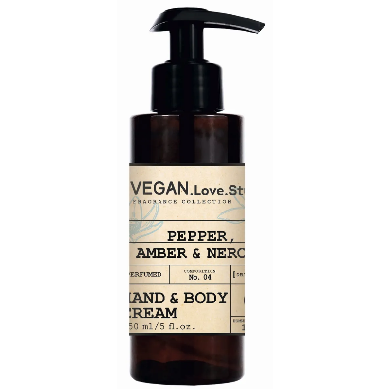 VEGAN Love Studio Парфюмированный крем-лосьон для рук и тела Pepper, Amber, Neroli 150мл