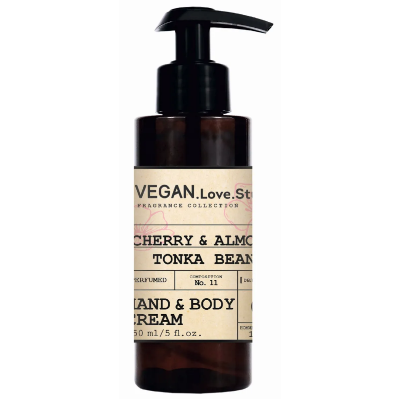 VEGAN Love Studio Парфюмированный крем-лосьон для рук и тела Cherry, Almond, Tonka Beans 150мл