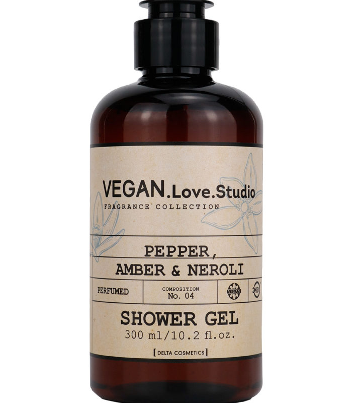 VEGAN Love Studio Парфюмированный гель для душа Pepper, Amber, Neroli 500мл