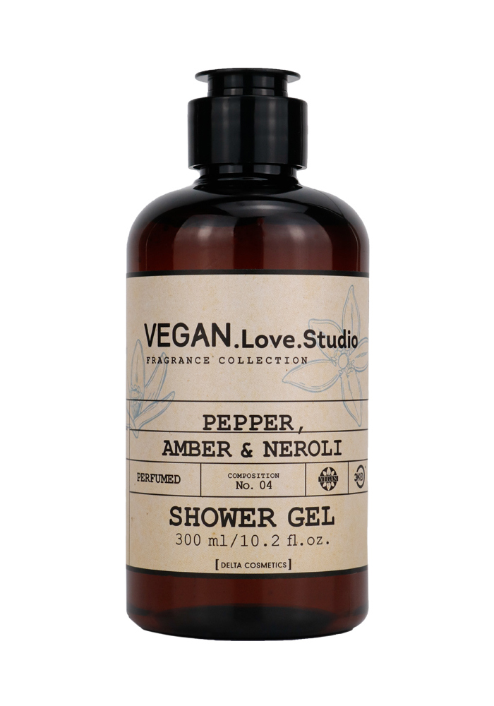 VEGAN Love Studio Парфюмированный гель для душа Pepper, Amber, Neroli 300мл