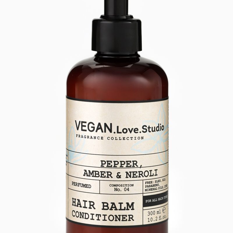 VEGAN Love Studio  Парфюмированный бальзам-кондиционер для волос Pepper, Amber, Neroli 300мл